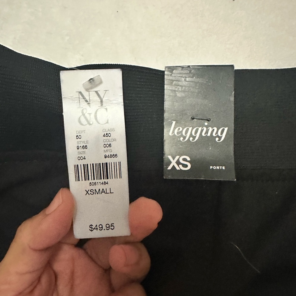 New York & Company High-Waisted Black Slim Leg Pants - Picture 3 of 6